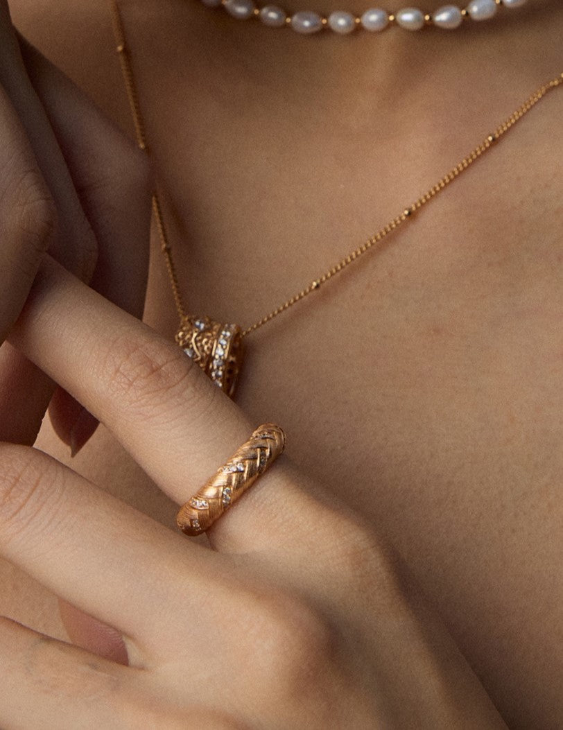 Woven Ray Ring